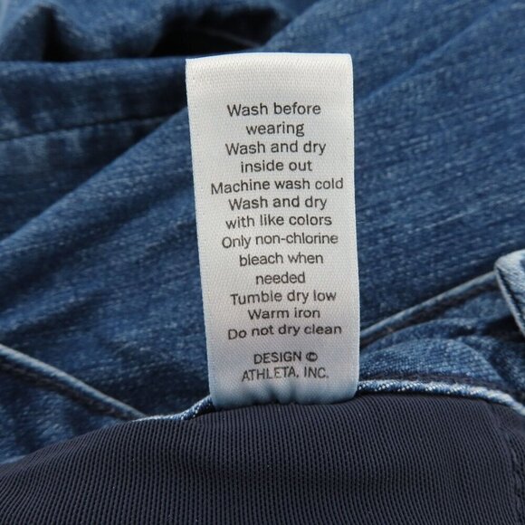 Athleta Sculptek Women 2 Skinny Slim Stretch Medium Wash Blue Jeans Cotton Blend - Picture 9 of 12
